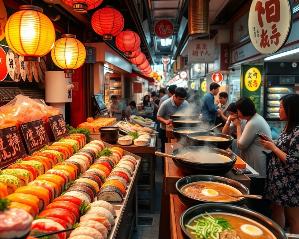 Eetgewoontes in Japan: sushi en ramen in Tokio