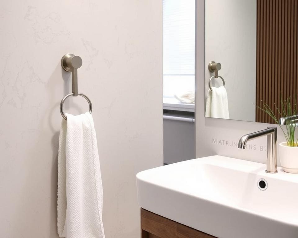 Handdoekhaken voor een opgeruimde badkamer