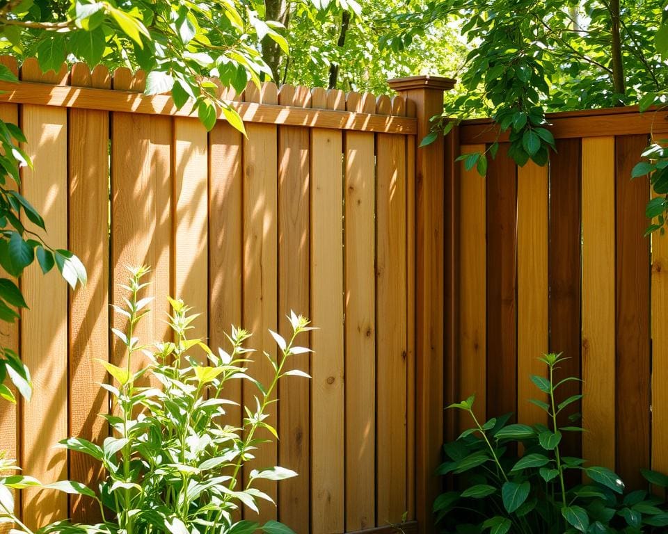 Houten Schuttingen die Privacy en Natuurlijke Schoonheid Bieden