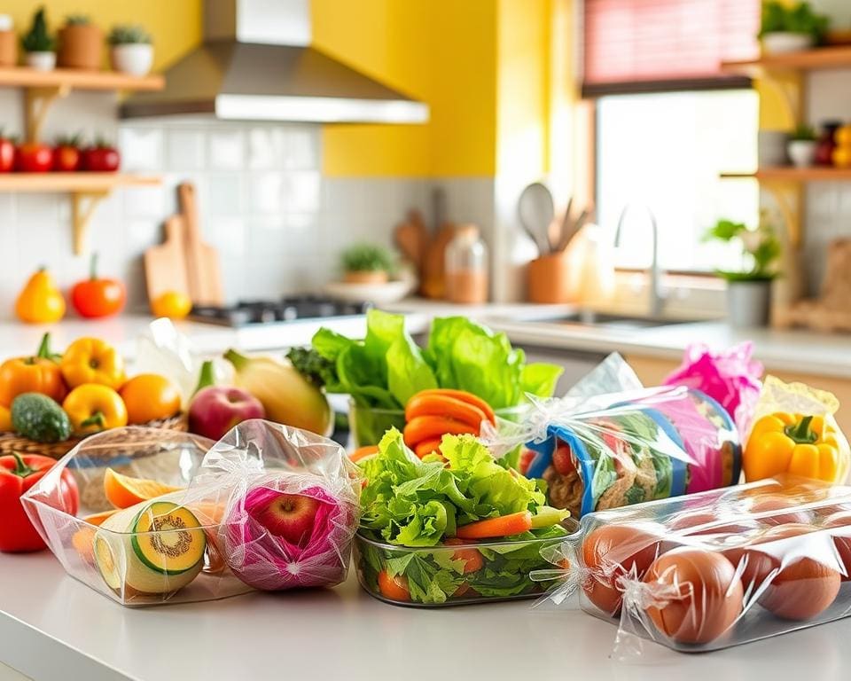 Keukenfolies die eten vers houden en makkelijk te gebruiken zijn