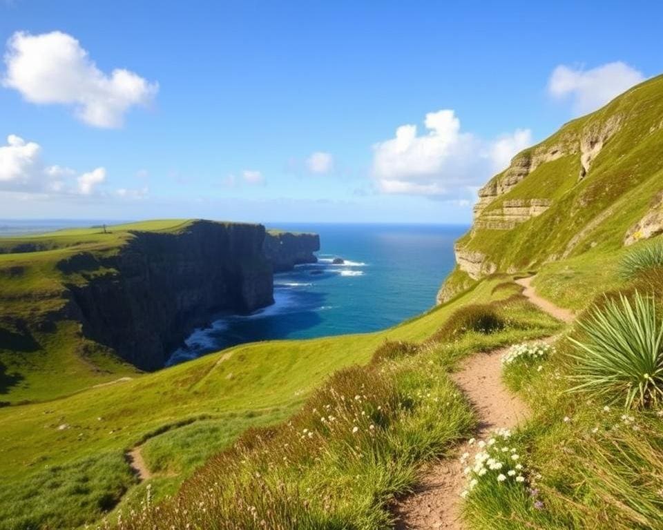 Natuurwandelingen langs de kliffen van Moher in Ierland