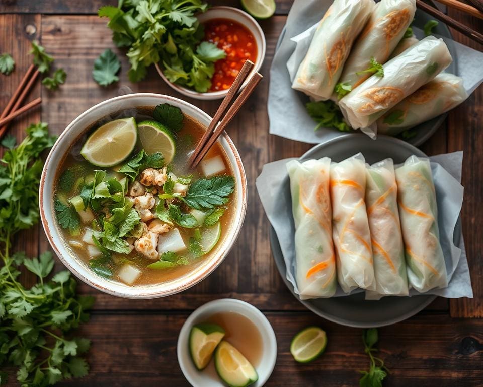 Pho en verse loempia's, Vietnamese gerechten