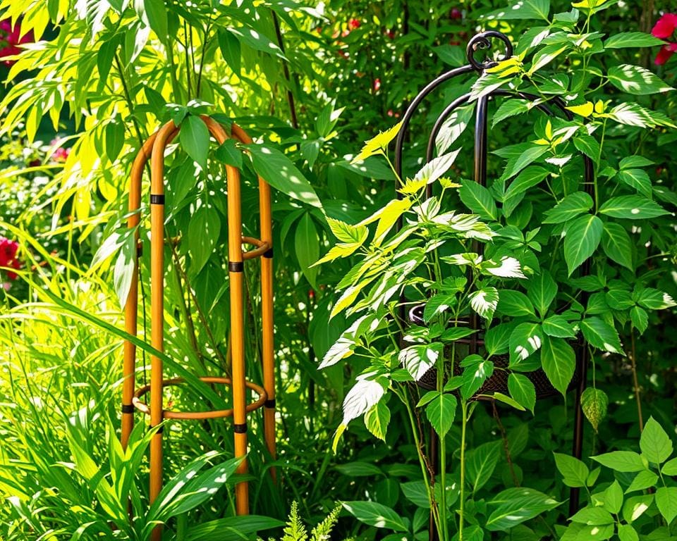 Plantensteunen die Groei en Stabiliteit Bieden