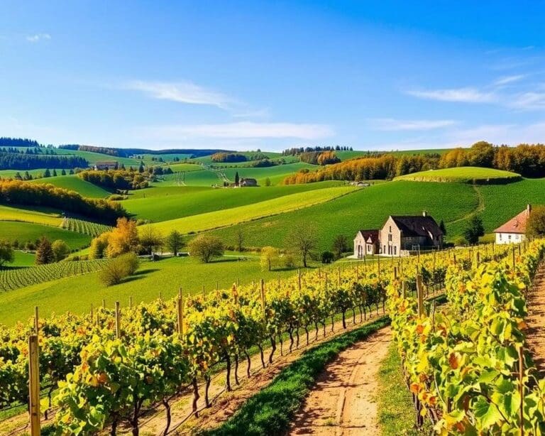 Reizen langs de schilderachtige wijngaarden van de Bourgogne