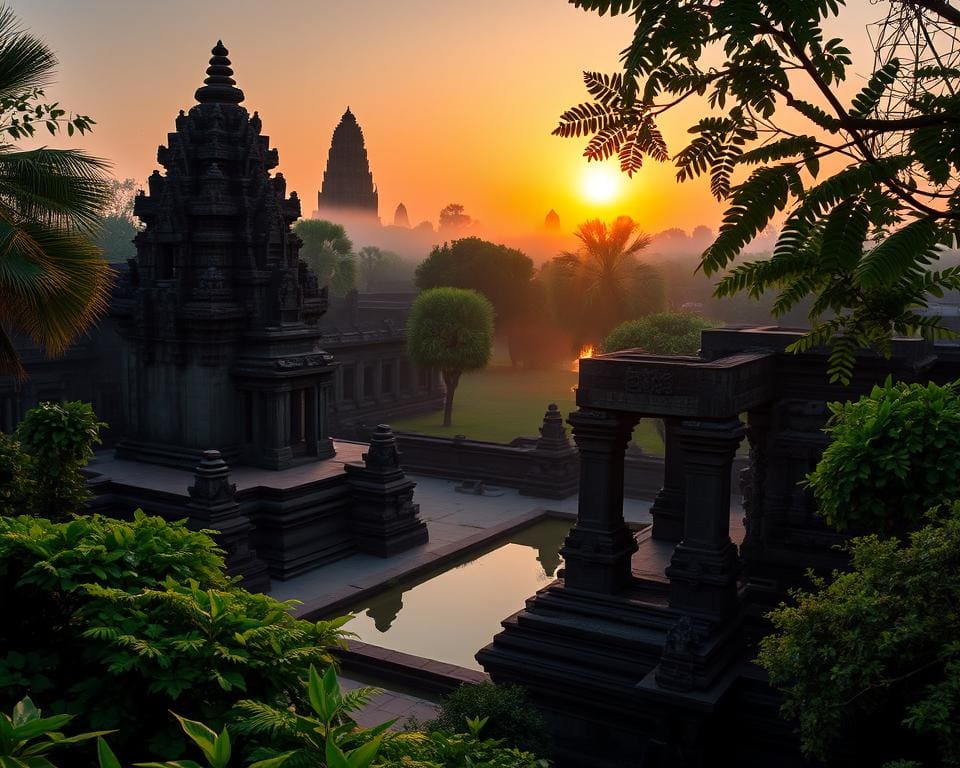 Reizen naar de oude tempels van Angkor Wat