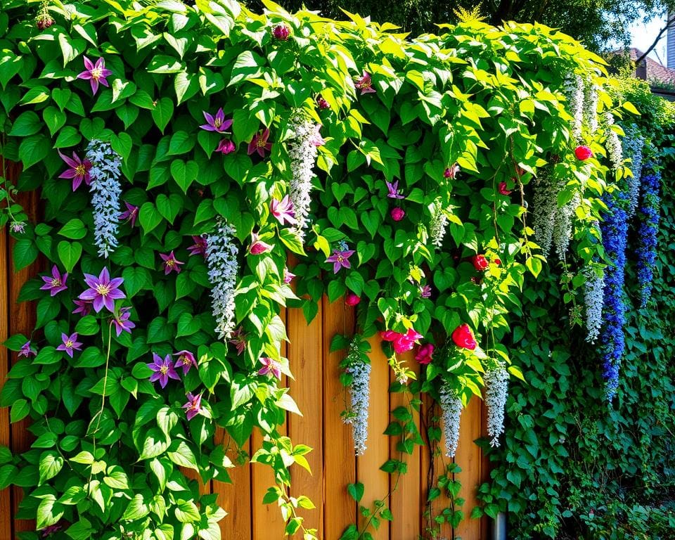 klimplanten voor schuttingen