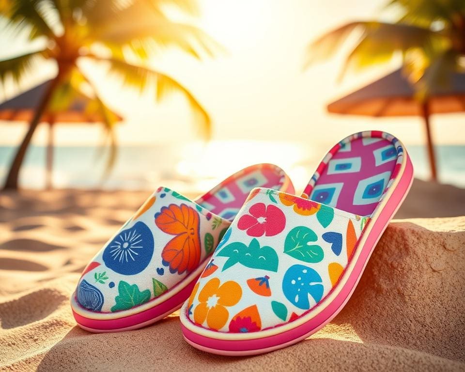 trendy zomerse slippers