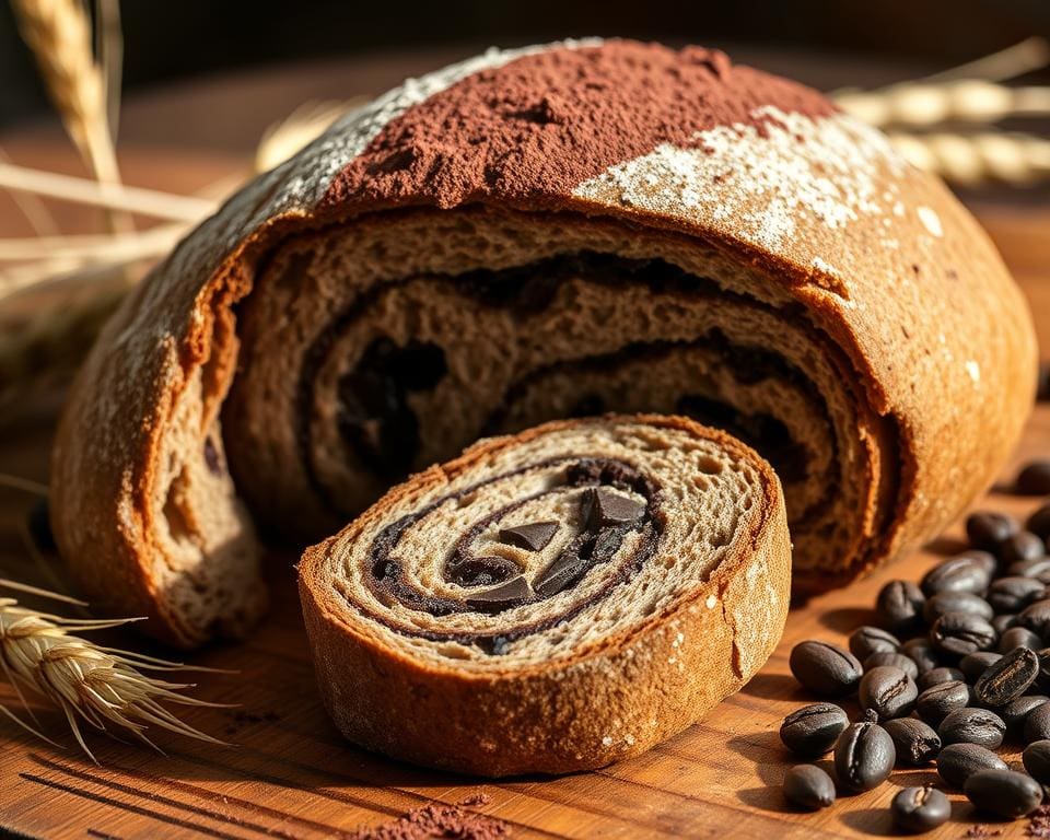 Ambachtelijk roggebrood met een twist van cacao