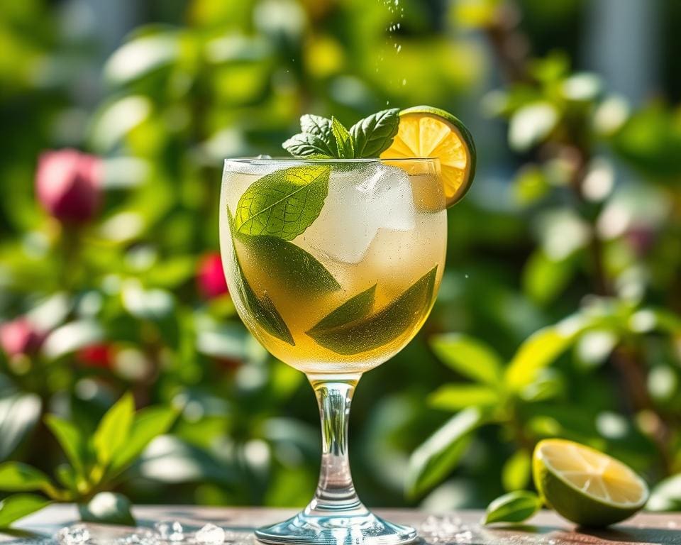 Basil Smash cocktail met groene frisheid