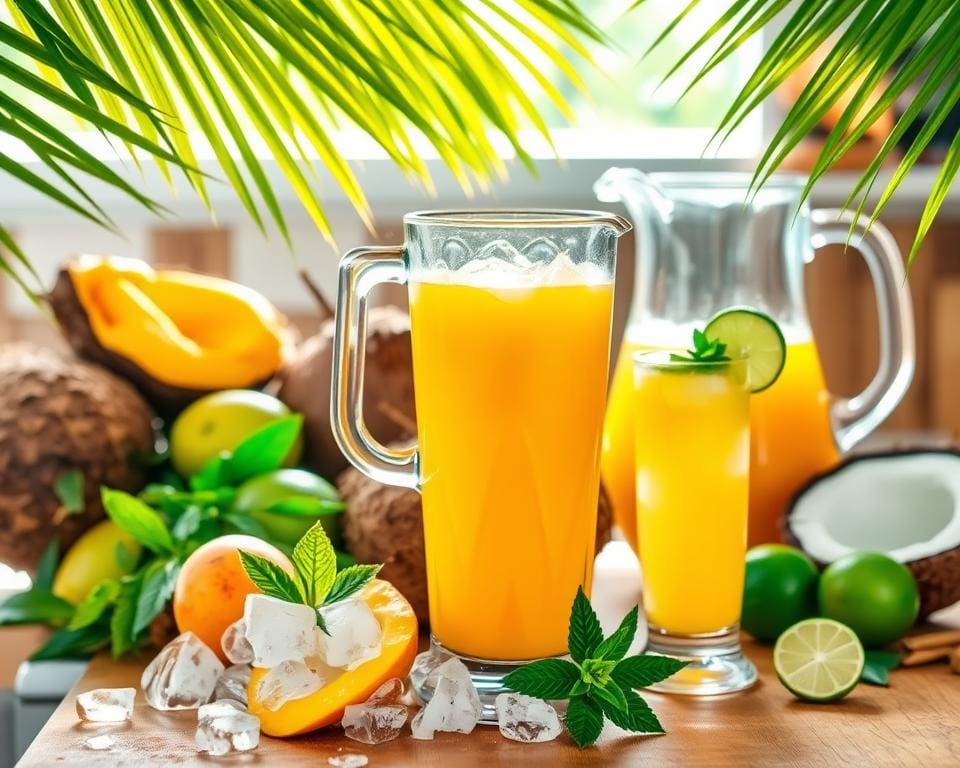 Bereidingsinstructies voor Tropical Mango Cooler