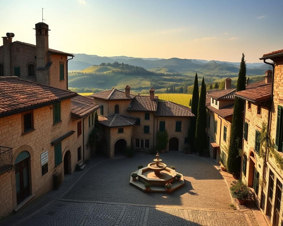 Bezienswaardigheden in de middeleeuwse dorpen van Toscane