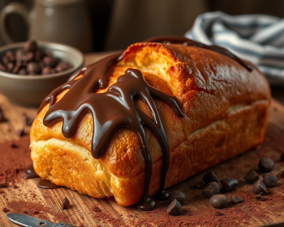 Briochebrood met chocolade voor de zoetekauw