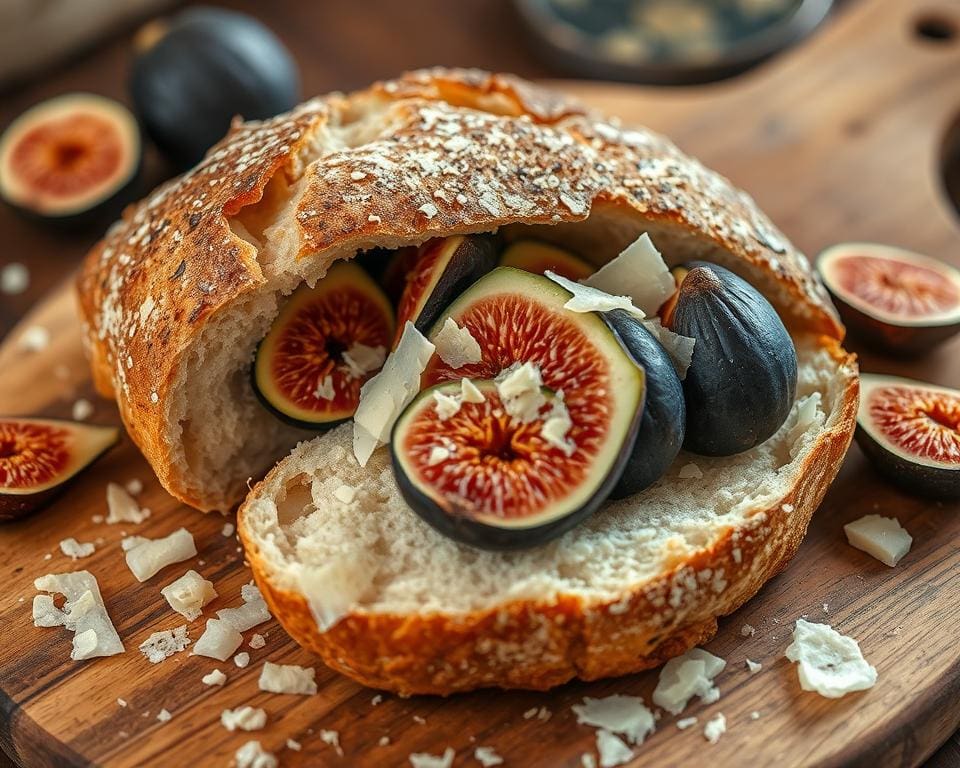 Ciabatta met vijgen en Parmezaanse kaas