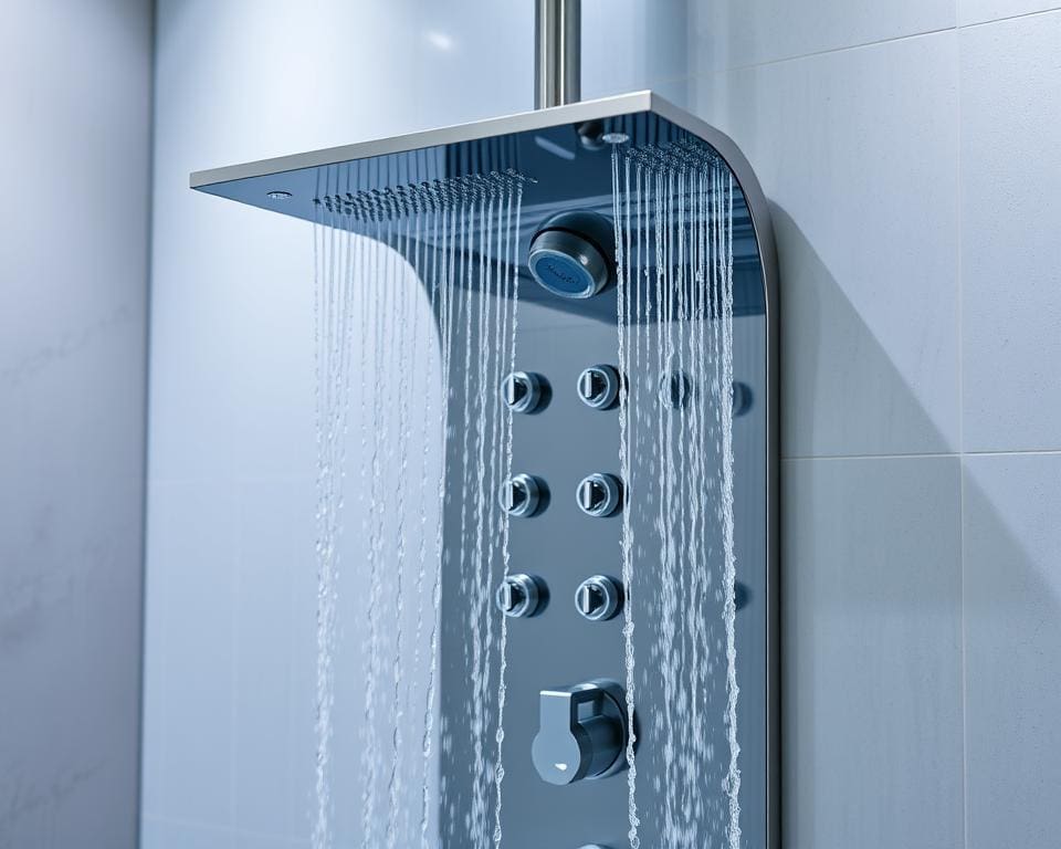 Douchepanelen met een multifunctionele massagemodus