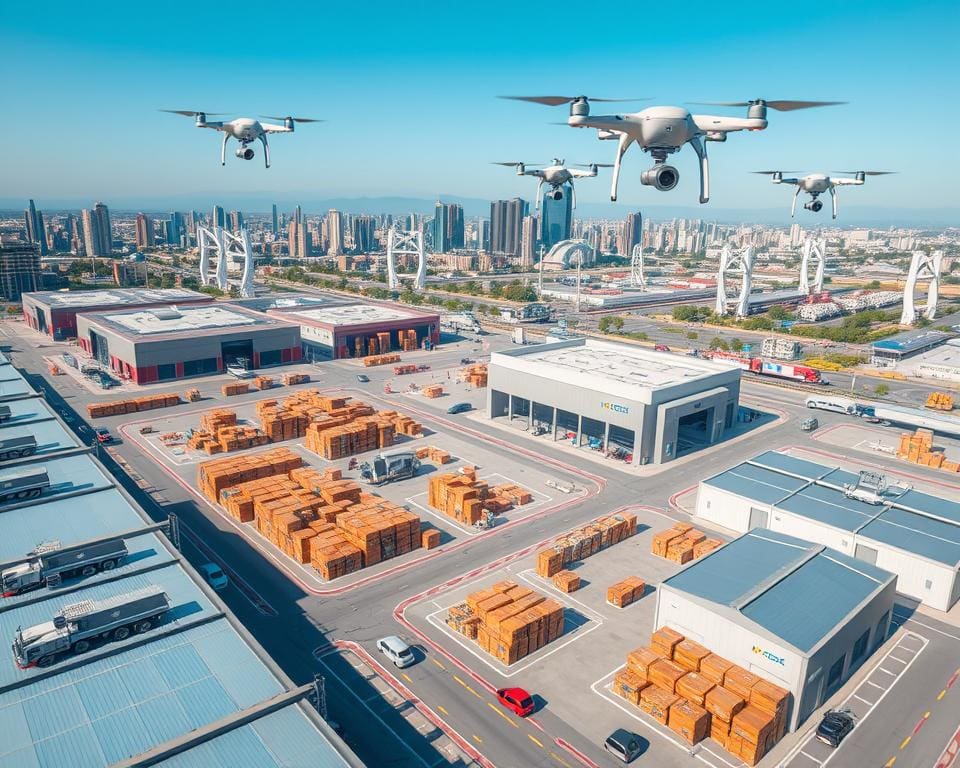 Efficiëntie van drones in de supply chain