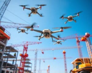 Hoe helpen drones bij monitoring van bouwplaatsen?