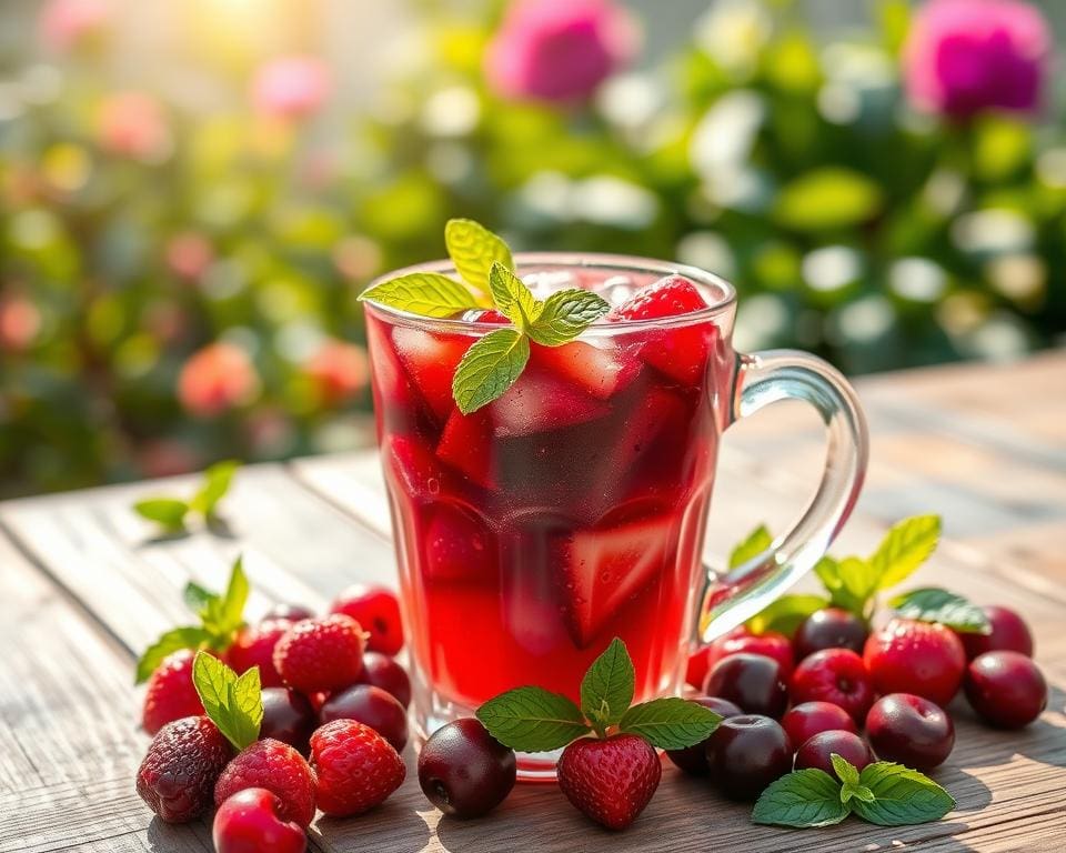 Iced Berry Punch: Frisdrank vol rood fruit