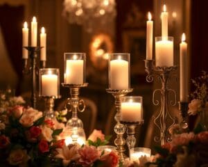 Kaarsenhouders die romantiek en sfeer toevoegen