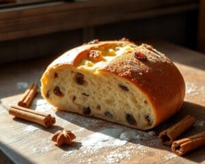 Krentenbollen met een vleugje kaneel