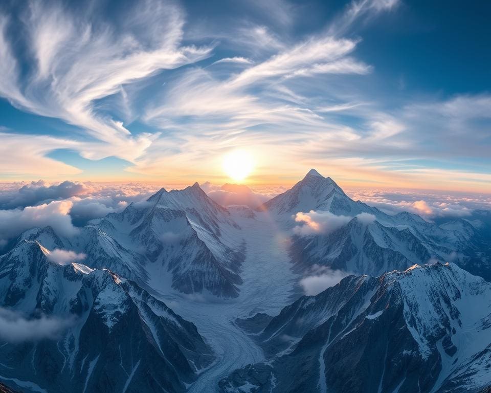 Mount Everest en K2, hoogste toppen van de Himalaya