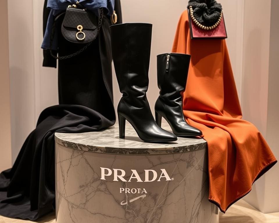 Prada laarzen: Luxe schoeisel voor een gedurfde look