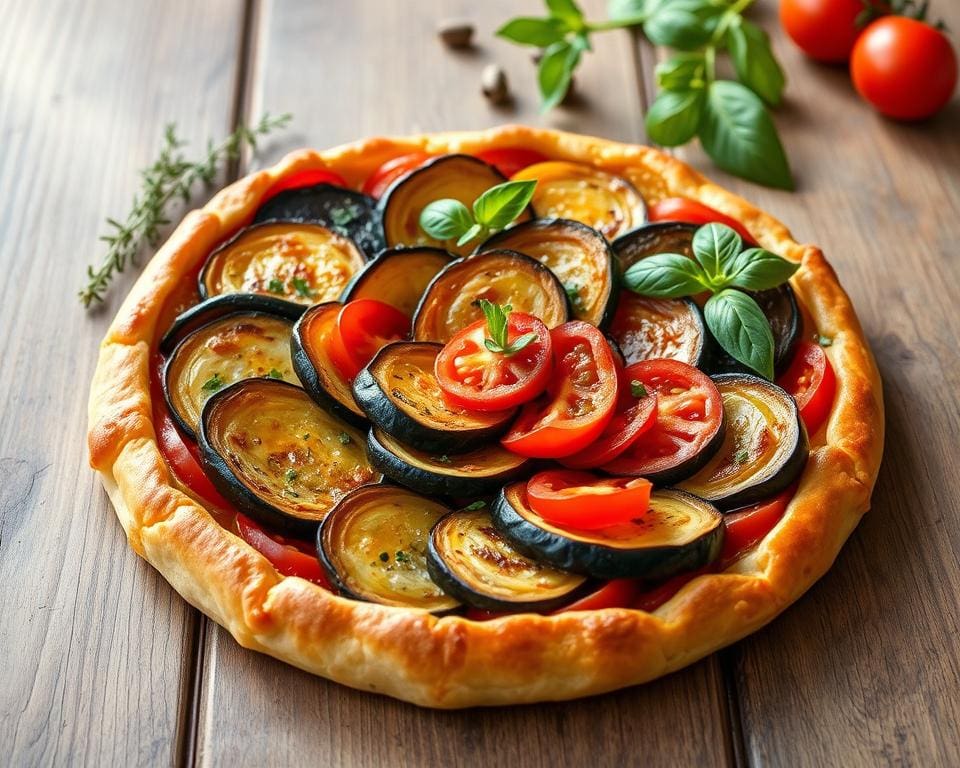 Provençaalse ratatouille tarte tatin