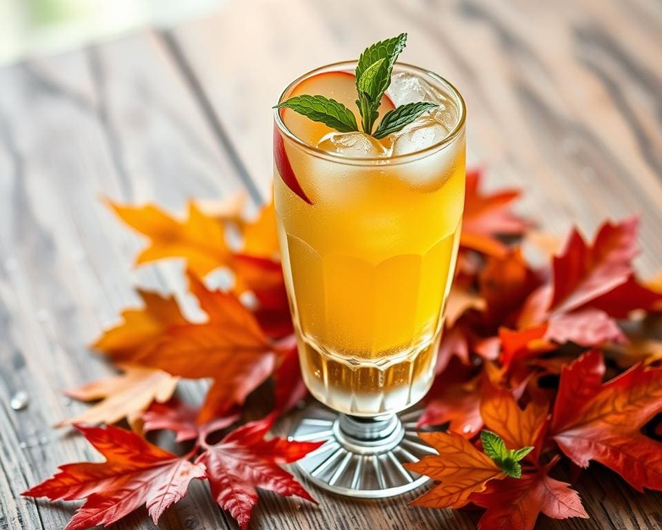 Recept voor een Sparkling Apple Cider mocktail