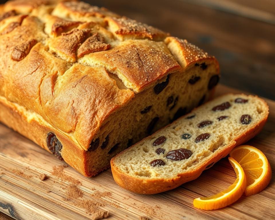 Rozijnenbrood met kaneel en een vleugje sinaasappel