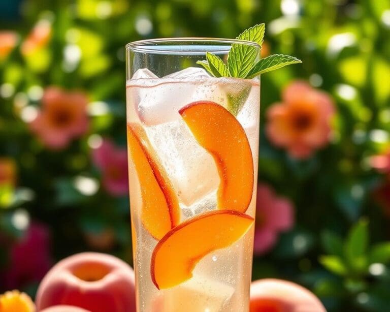 Sparkling Peach Cooler: Een zoete verwennerij