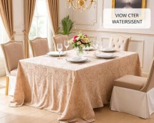 Tafelkleden met een elegante, waterafstotende afwerking