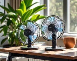 Tafelventilatoren met aanpasbare luchtcirculatie