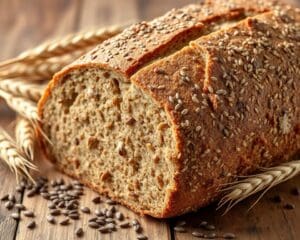 Vezelrijk meergranenbrood met lijnzaad