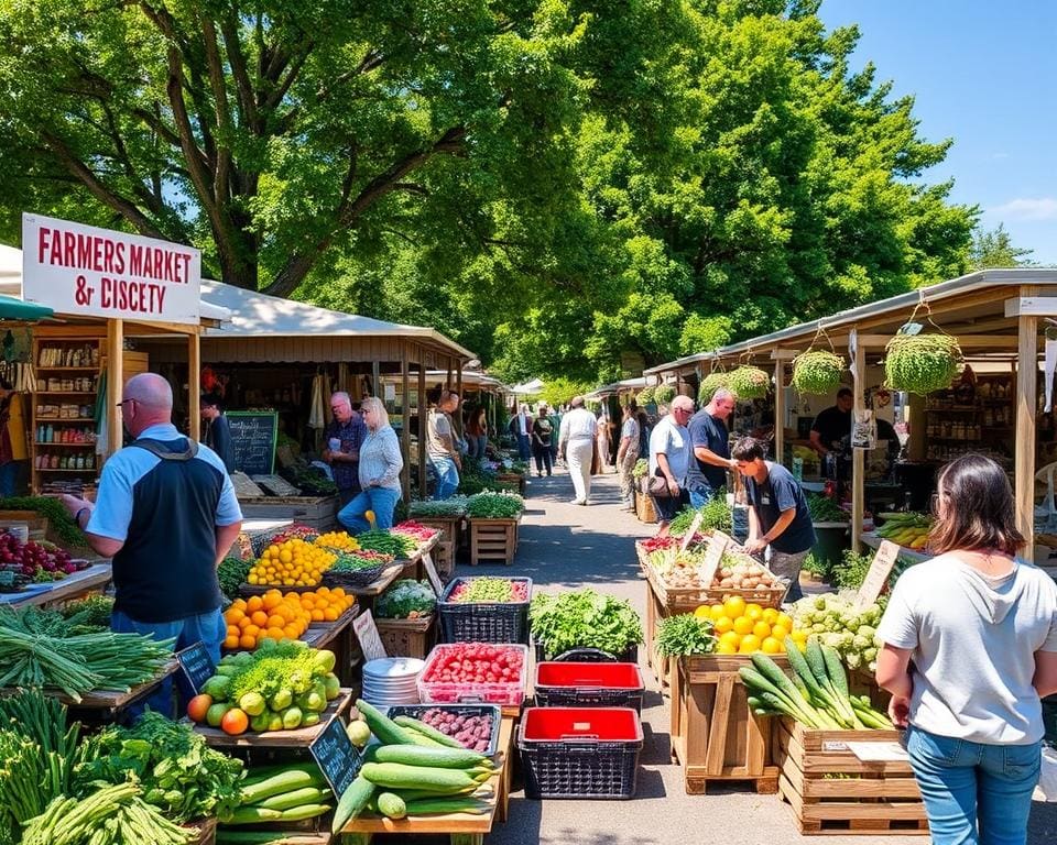 boerenmarkten en lokale producenten