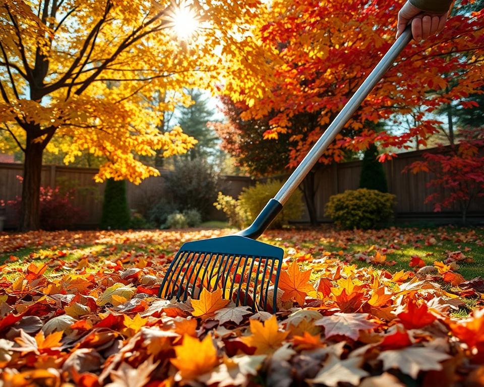 herfstbladeren verwijderen