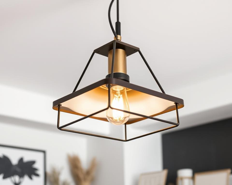 industriële hanglamp en Scandinavische designs