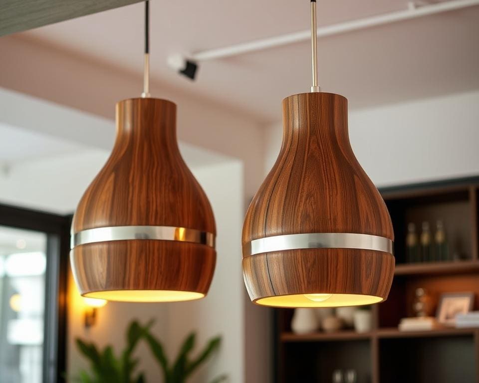 moderne houten hanglampen