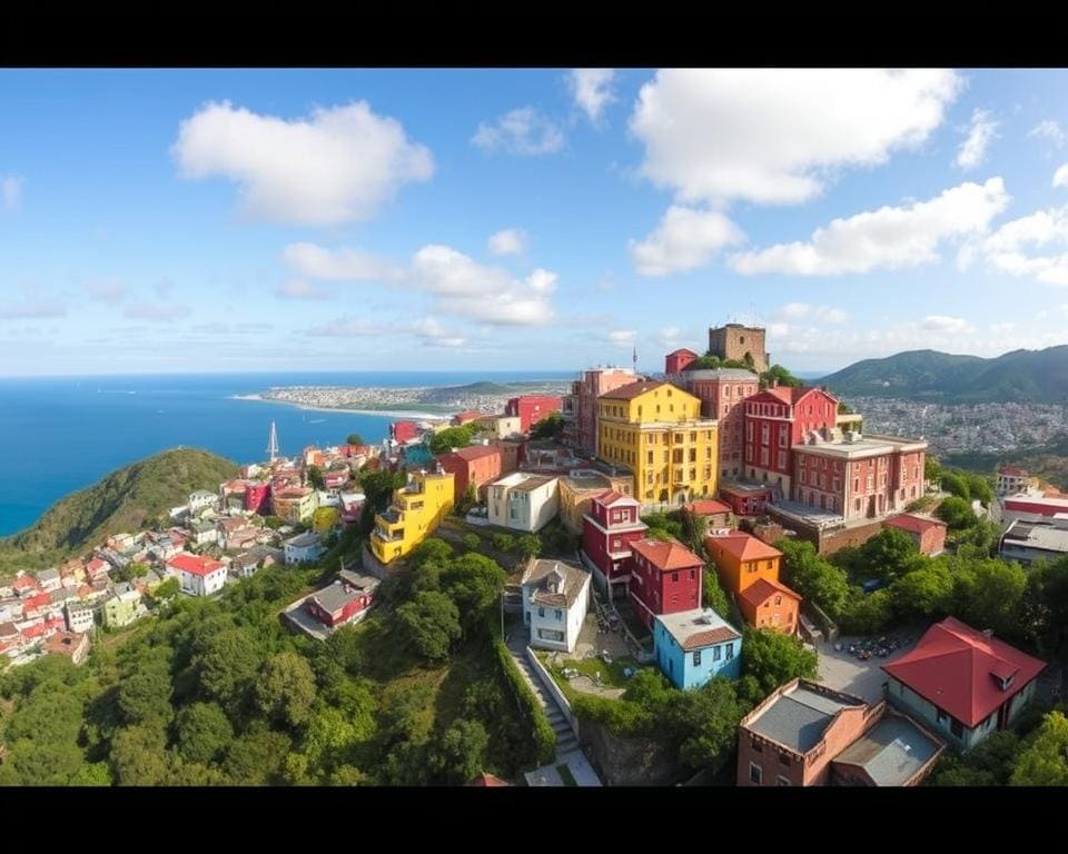 panoramisch uitzicht Valparaíso