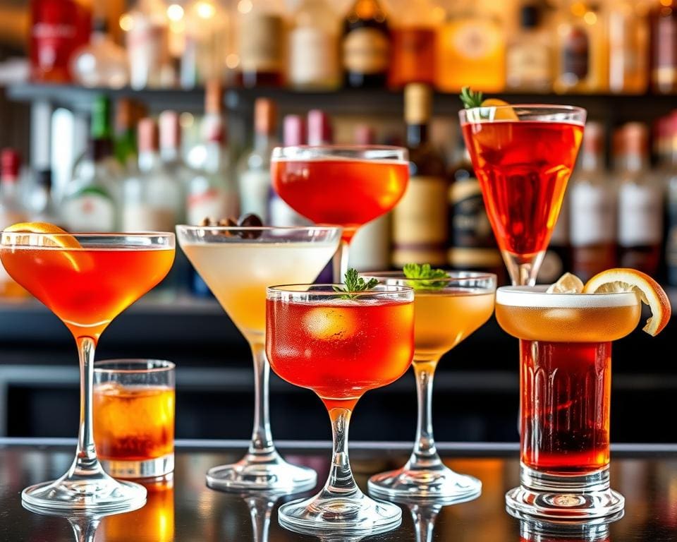 variaties op Manhattan cocktail