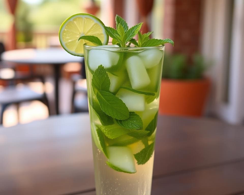 zomerse cocktail met munt