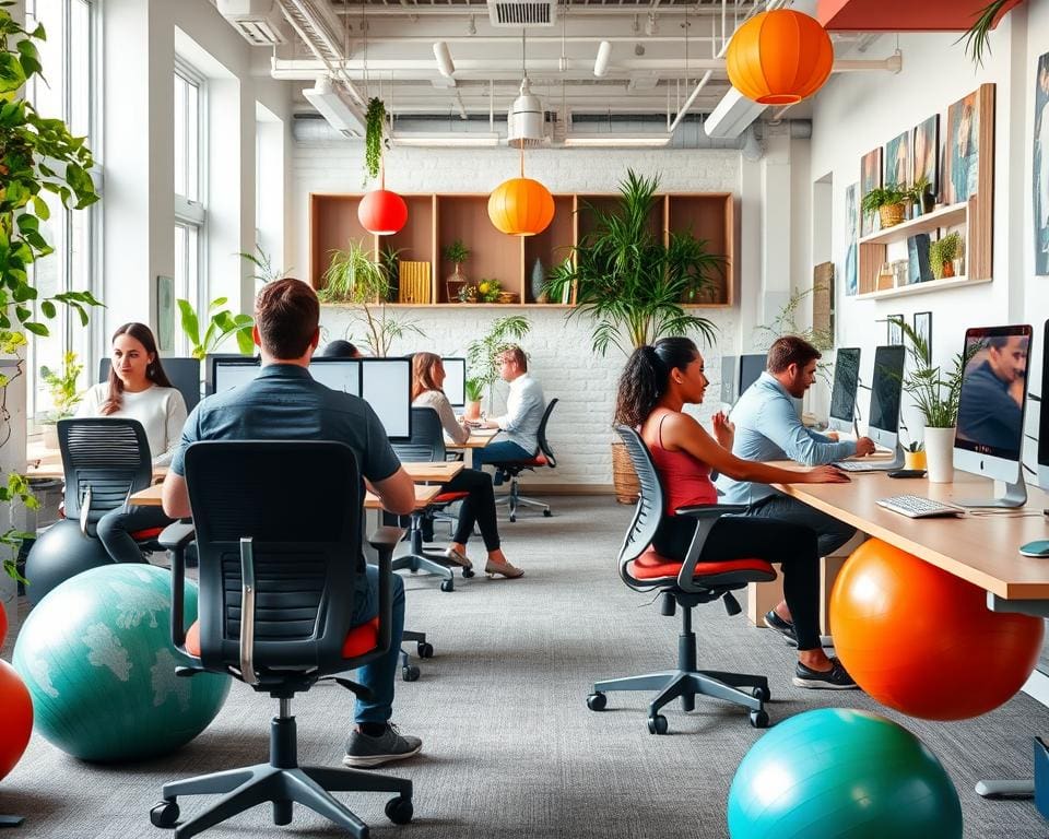 Actieve werkplekken: van zitbal tot staand bureau