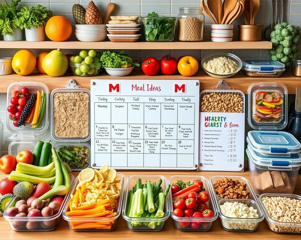 Eenvoudige maaltijdplanning voor een gezonder voedingspatroon