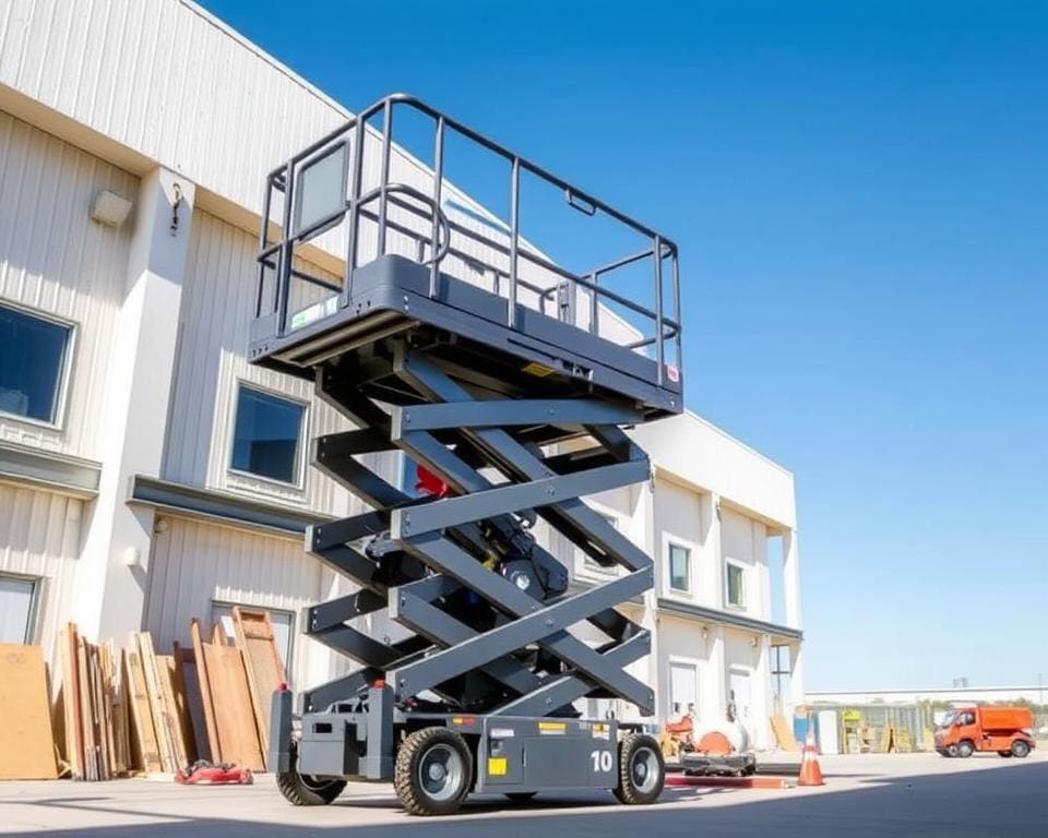 Elektrische schaarlift: gemak in hoogte aanpassen