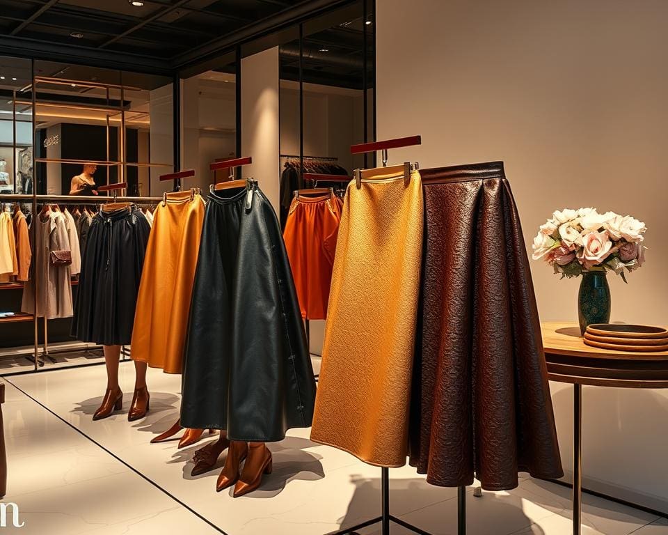 Fendi leren rokken: Voor een gedurfde en chique uitstraling