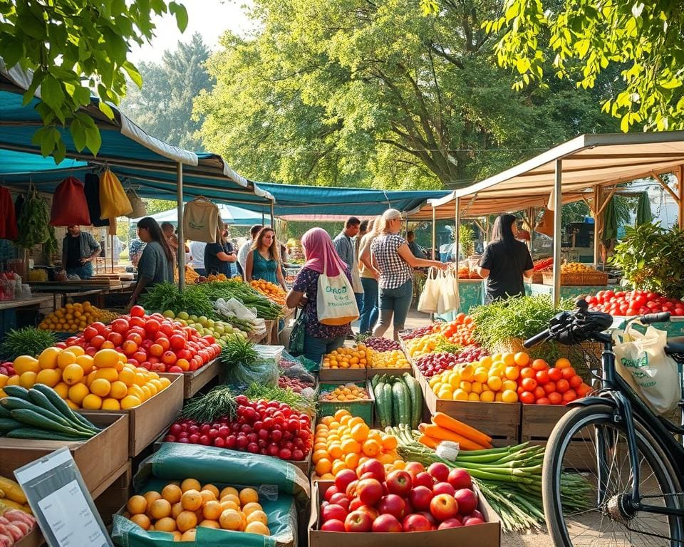 Groen leven tijdens het winkelen