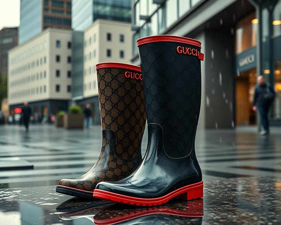 Gucci regenlaarzen: Voor chique regendagen