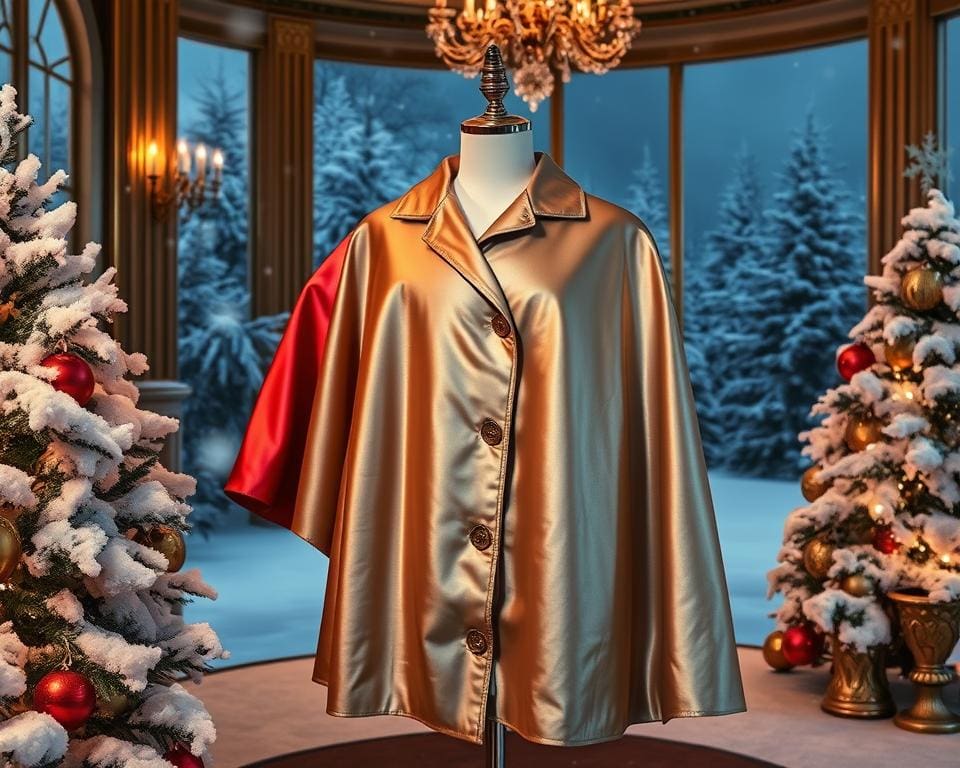 Gucci satijnen capes: Voor een dramatische winterstijl