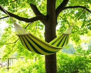 Hangmatten met een verstelbare hoogte-instelling