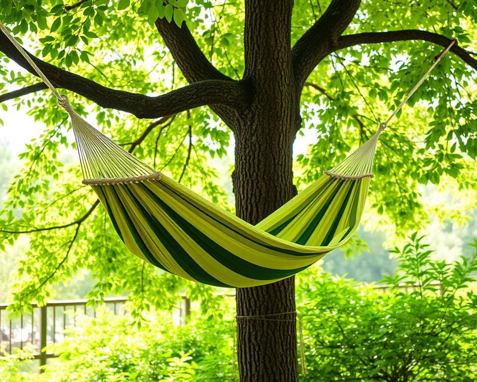 Hangmatten met een verstelbare hoogte-instelling