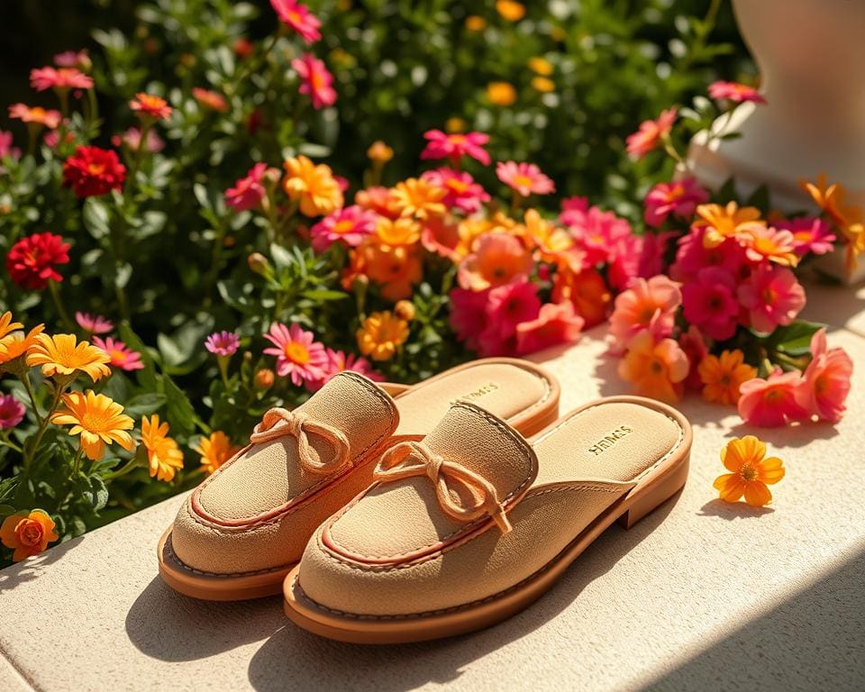 Hermès slippers luxe en comfortabele zomerlook