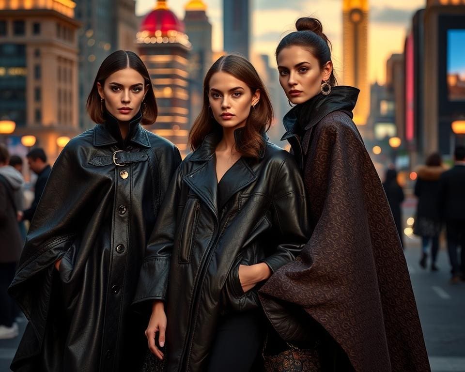 Louis Vuitton leren capes: Voor een gedurfde look